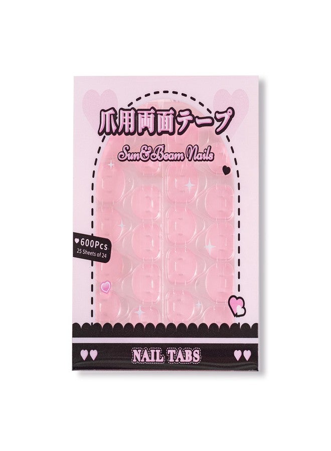 Sun&Beam Nails False Nail Jelly Glue for Press on Nails Gel Stickers Double Sided Bonding Adhesive Tabs for Woman Girl 0.3mm Ultra Thin Extra Sticky Clear Waterproof Breathable 25 Pcs - Image 1